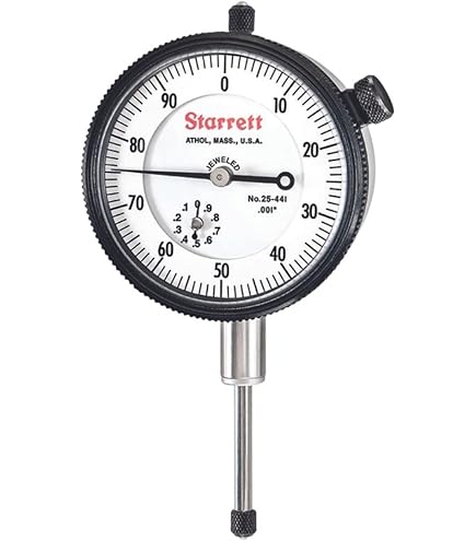 Starrett Back-Plunger Dial Test Indicator with 3 Deep Hole